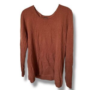 41 Hawthorn Cashmere Sweater Gray Classic Soft Knit Pullover Size XL